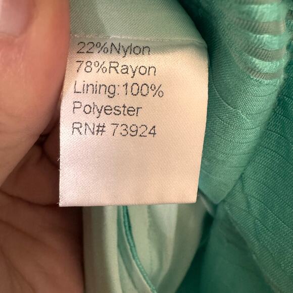 Ming Wang Bubble Textured Tunic Jacket Mandarin Collar in "Mint" Green Size L - Picture 12 of 12